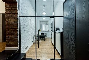 Лофт-перегородки для офиса — пример в интерьере