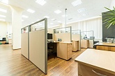 Мобильные перегородки из ткани для рабочих мест в офисе — превью 10x35